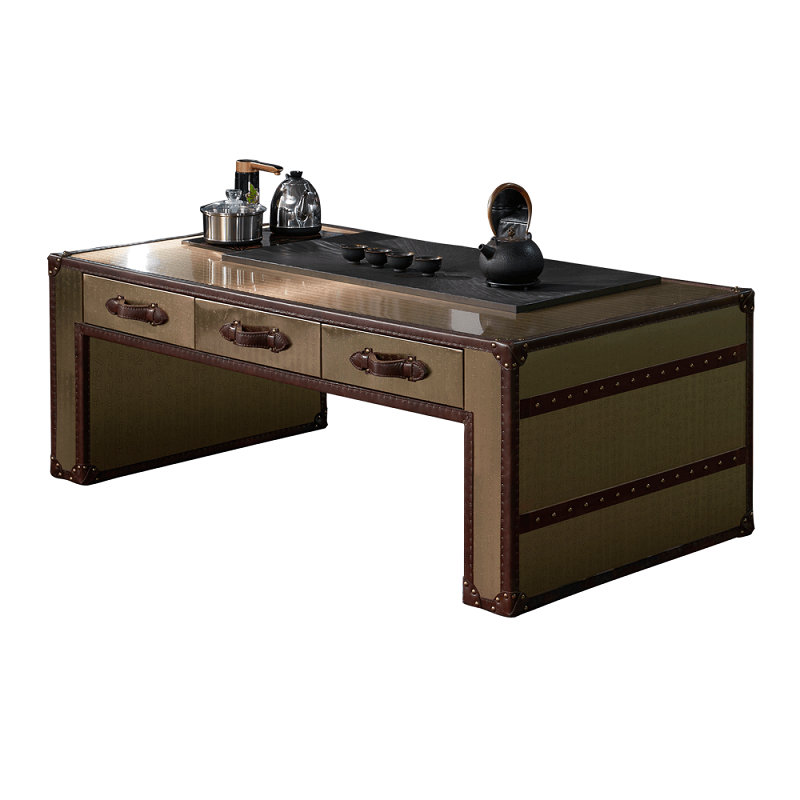 Письменный стол для кабинета Slab Console Leather